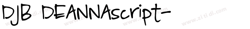 DJB DEANNAscript字体转换